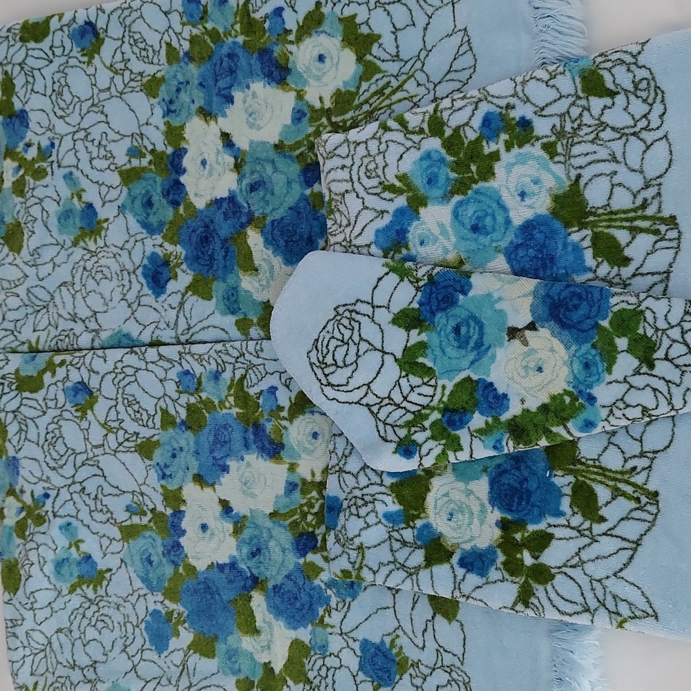 Vtg Lady Pepperell 5 pc Towel Set
